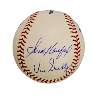 Dodgers Multi-Signed Hall of Famers Baseball (Koufax, Scully and Snider)